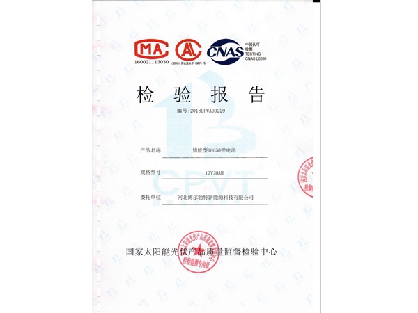 20Ah 11.1v检测报告